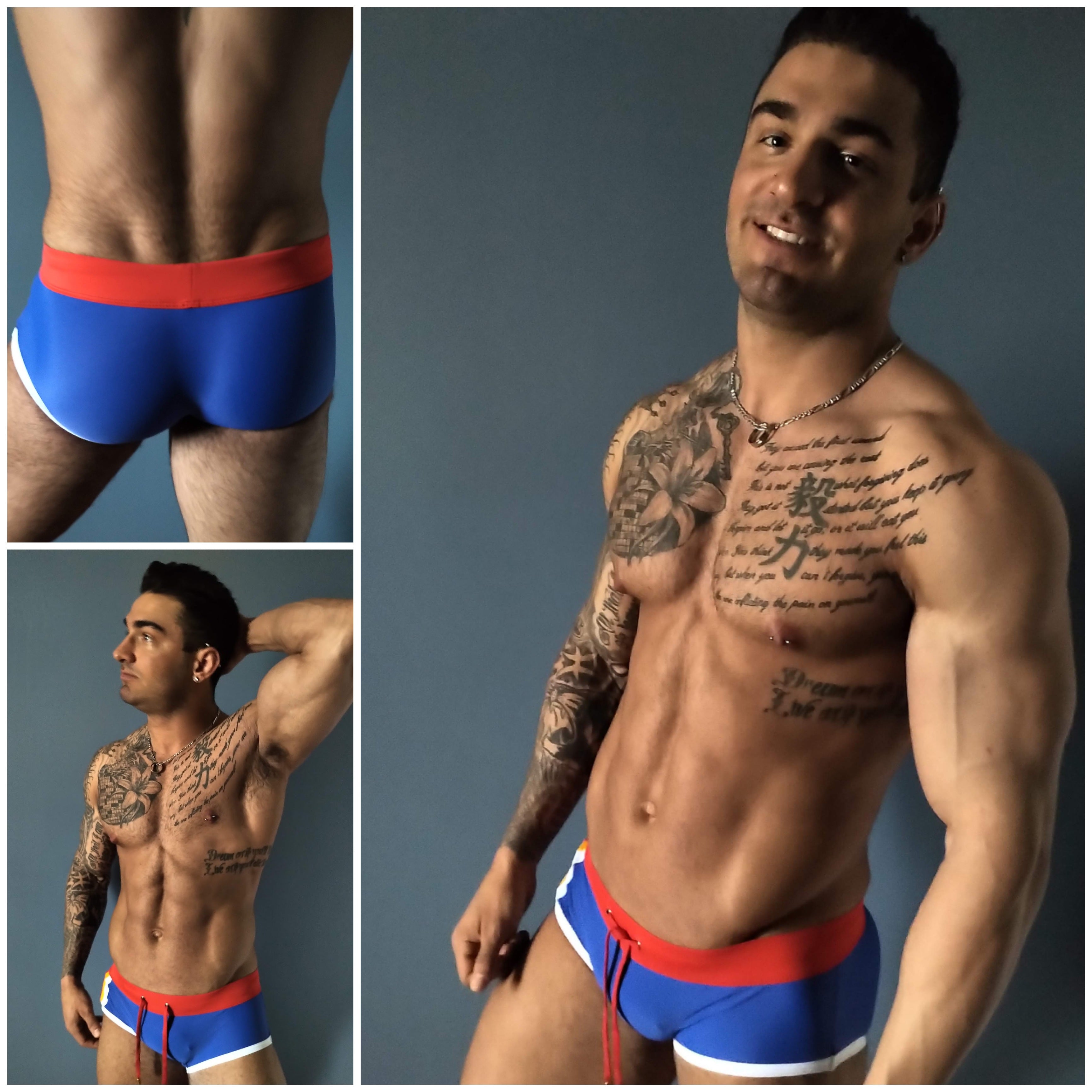 Bold in Blue Men's Swim Brief