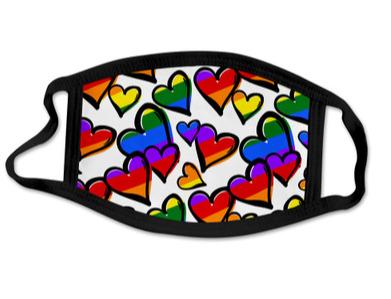 Hearts of Pride Adult Face Mask - Happy Bulge Swim Co.