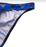 Rad Plaid True Blue Men's Bikini Underwear
