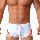 Come Where? Over the Rainbow Men's Swim Boxer Brief