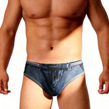 Feeling the Denim Blues Men's Swim Brief