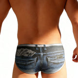 Feeling the Denim Blues Men's Swim Brief