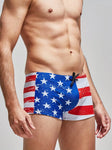 Raise the Flag Men's Boxer Brief Swimsuit - CLEARANCE